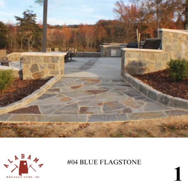 #004 ALABAMA BLUE FLAGSTONE 1-2" THICK