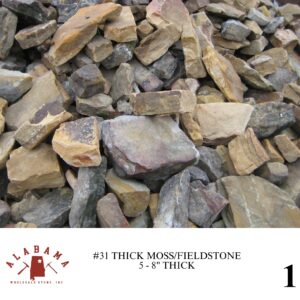 #031 THICK MOSS/FIELDSTONE 5-8" THICK