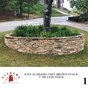 #39A ALABAMA THIN BROWN STACK 3" OR LESS THICK