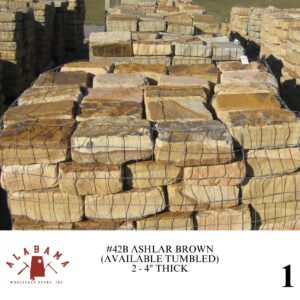 #042B ASHLAR BROWN 2 - 4" THICK (AVAILABLE TUMBLED)