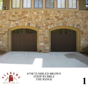 #079B TUMBLED ALABAMA BROWN STRIP RUBBLE 5-8" THICK (SNAPPED ENDS) NON-STOCK ITEM