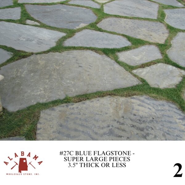 #027C BLUE FLAGSTONE SUPER LARGE PIECES 3.5" THICK OR LESS - Image 2