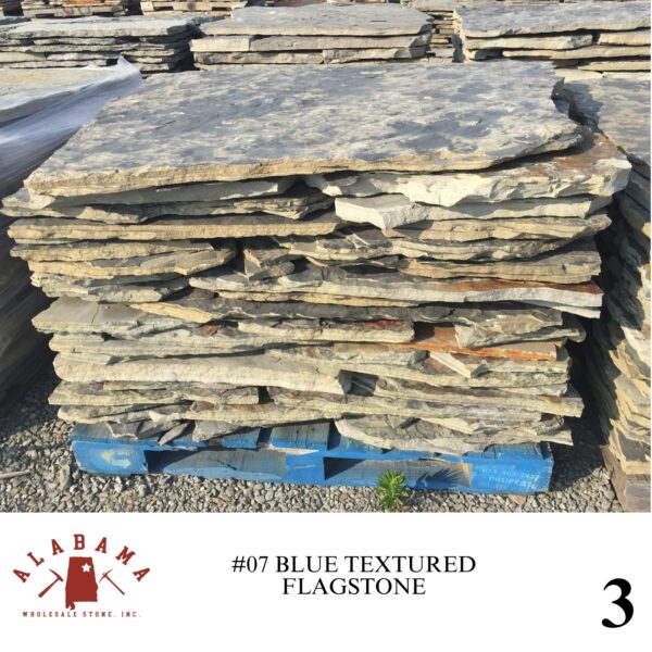 #007 ALABAMA BLUE TEXTURED FLAGSTONE 1-2" THICK - Image 3