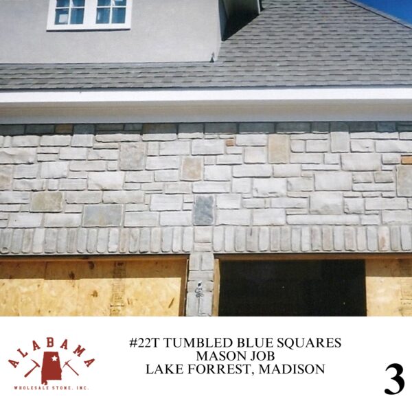 #022T TUMBLED ALABAMA BLUE SQUARED RUBBLE (SMOOTH OR TEXTURED) - Image 3