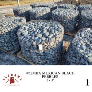 #52MBA MEXICAN BEACH PEBBLES 2-3"