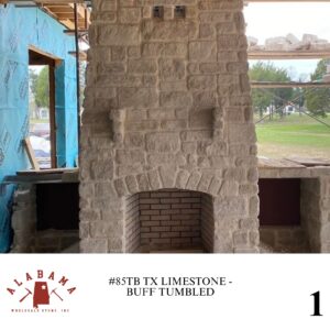 #85TB TEXAS LIMESTONE - BUFF (TUMBLED)