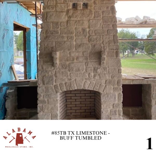 #85TB TEXAS LIMESTONE - BUFF (TUMBLED)