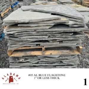 #005 ALABAMA BLUE FLAGSTONE 1" OR LESS THICK