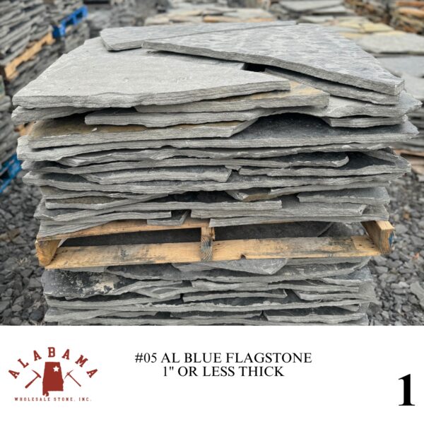 #005 ALABAMA BLUE FLAGSTONE 1" OR LESS THICK