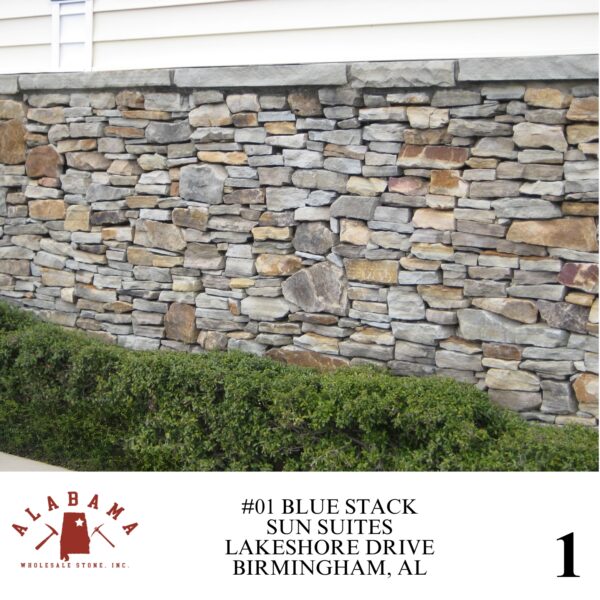 #001 ALABAMA BLUE STACK 3-8" THICK