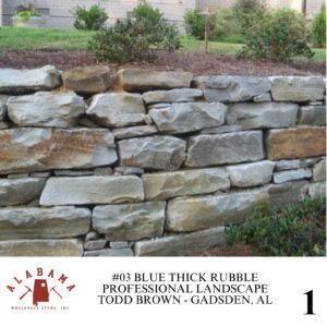 #002 ALABAMA BLUE THICK RUBBLE