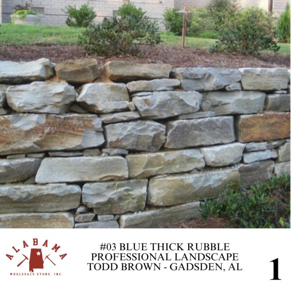 #002 ALABAMA BLUE THICK RUBBLE
