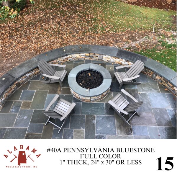 #040A PENN. BLUESTONE FULL COLOR 1" THICK RANDOM SAWED PATTERN 24" X 30" OR LESS - Image 15