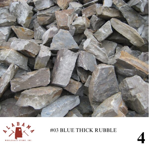 #002 ALABAMA BLUE THICK RUBBLE - Image 4