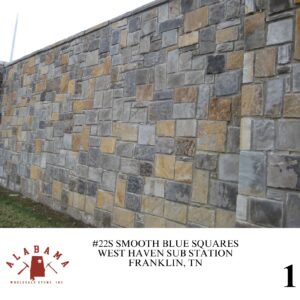 #022S ALABAMA BLUE SQUARED RUBBLE SMOOTH (RANDOM CUTS ONLY)