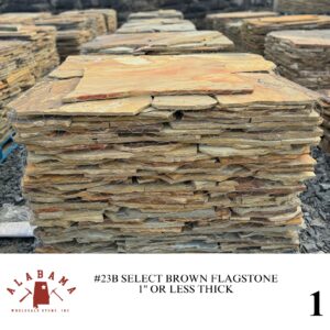 #023B SELECT BROWN FLAGSTONE 1" OR LESS THICK