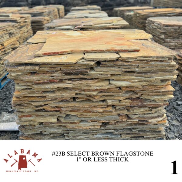 #023B SELECT BROWN FLAGSTONE 1" OR LESS THICK