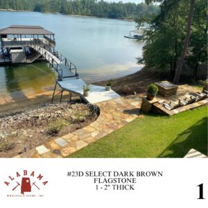 #023D SELECT DARK BROWN FLAGSTONE 1-2" THICK