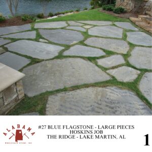 #027 BLUE FLAGSTONE LARGE PIECES 3.5" THICK OR LESS