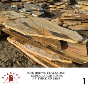 #027D BROWN FLAGSTONE SUPER LARGE PIECES 3.5" OR LESS THICK
