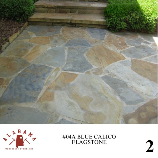 #004A ALABAMA BLUE CALICO FLAGSTONE 1-2" THICK - Image 2
