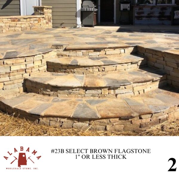 #023B SELECT BROWN FLAGSTONE 1" OR LESS THICK - Image 2