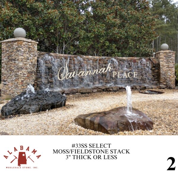 #033SS SELECT MOSS/FIELDSTONE STACK 3" OR LESS THICK - Image 2