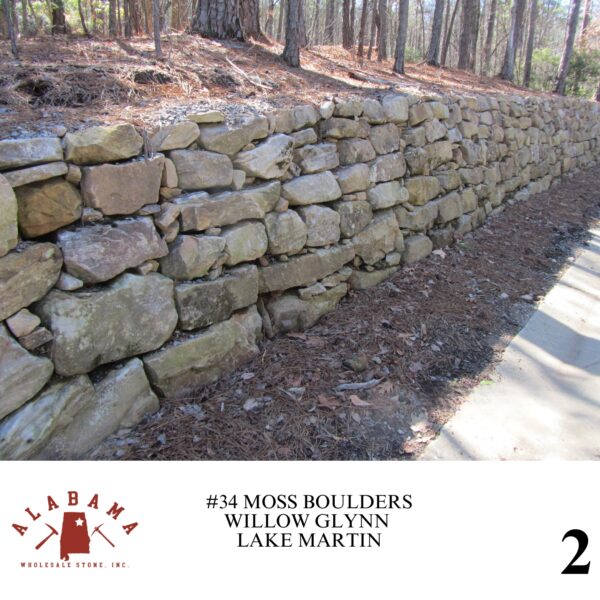 #034 LANDSCAPE MOSS/FIELDSTONE BOULDERS - Image 2