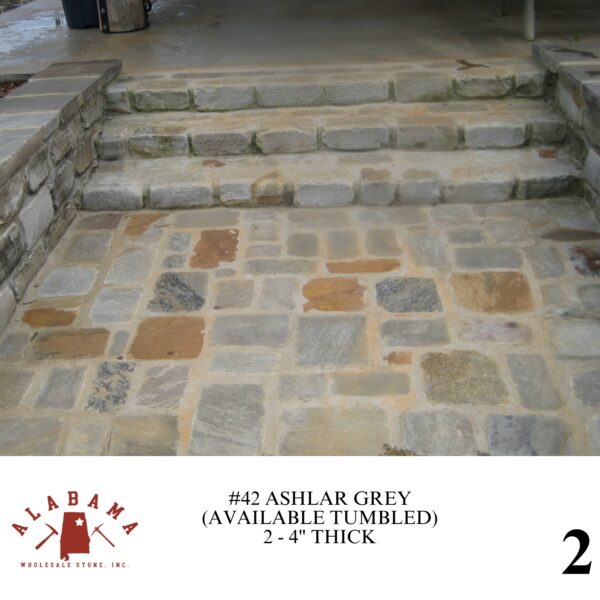 #042 ASHLAR GREY 2-4" THICK (AVAILABLE TUMBLED) - Image 2
