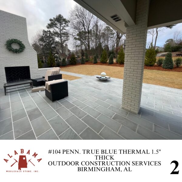 #104 PENN. TRUE BLUE THERMAL 1.5" THICK RANDOM SAWED PATTERN (GUAGED) 24" X 30" OR LESS - Image 2