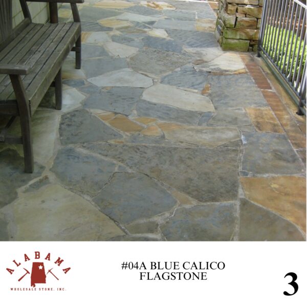 #004A ALABAMA BLUE CALICO FLAGSTONE 1-2" THICK - Image 3