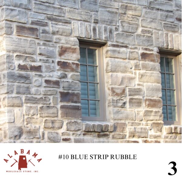 #010 ALABAMA BLUE STRIP RUBBLE 5-8" THICK (SNAPPED ENDS) - Image 3