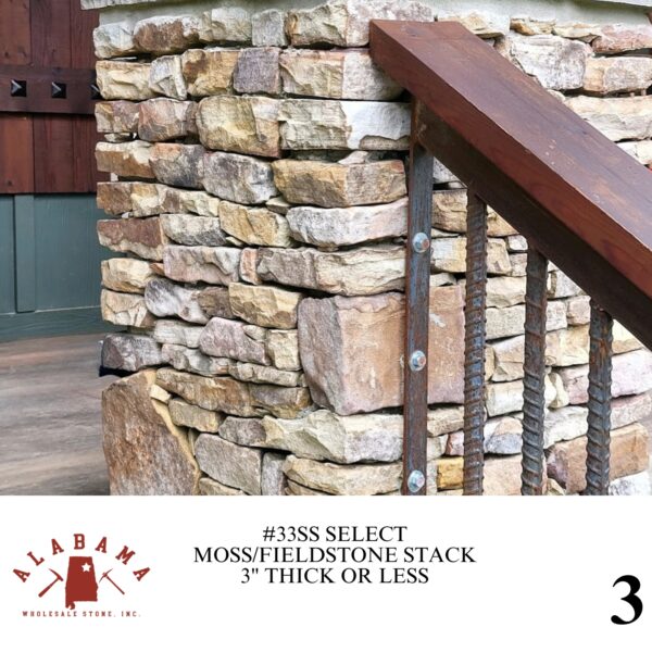 #033SS SELECT MOSS/FIELDSTONE STACK 3" OR LESS THICK - Image 3