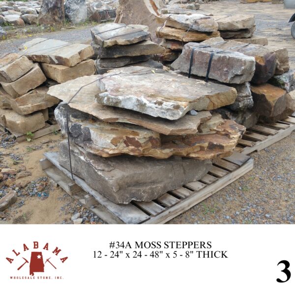 #034A MOSS STEPPERS (WHEN AVAILABLE) 24-48" x 24-48" x 5-8" THICK - Image 3