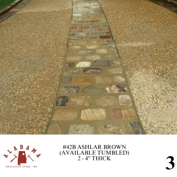 #042B ASHLAR BROWN 2 - 4" THICK (AVAILABLE TUMBLED) - Image 3