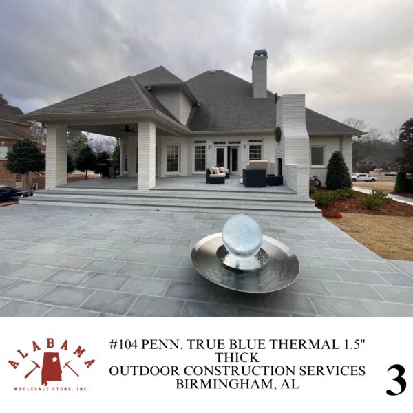 #104 PENN. TRUE BLUE THERMAL 1.5" THICK RANDOM SAWED PATTERN (GUAGED) 24" X 30" OR LESS - Image 3
