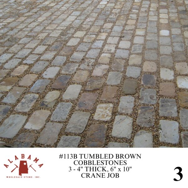 #113B TUMBLED COBBLESTONE 6" x 10" BROWN 3-4" THICK - Image 3