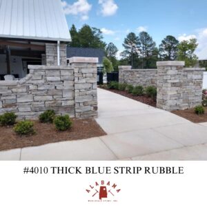 #4010 THICK BLUE STRIP RUBBLE THIN VENEER