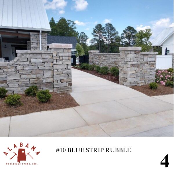 #010 ALABAMA BLUE STRIP RUBBLE 5-8" THICK (SNAPPED ENDS) - Image 4