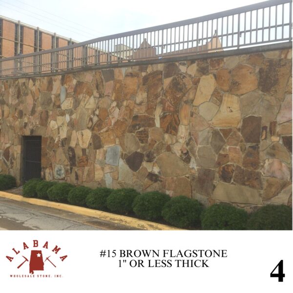 #015 ALABAMA BROWN FLAGSTONE 1" OR LESS THICK - Image 4