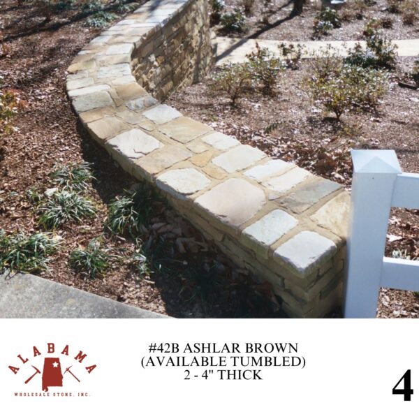 #042B ASHLAR BROWN 2 - 4" THICK (AVAILABLE TUMBLED) - Image 4
