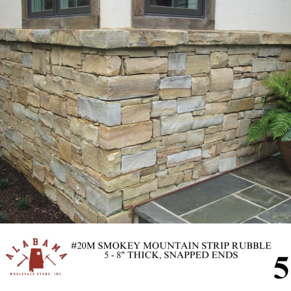 #020M SMOKEY MOUNTAIN STRIP RUBBLE 5-8" THICK (SNAPPED ENDS) - Image 5