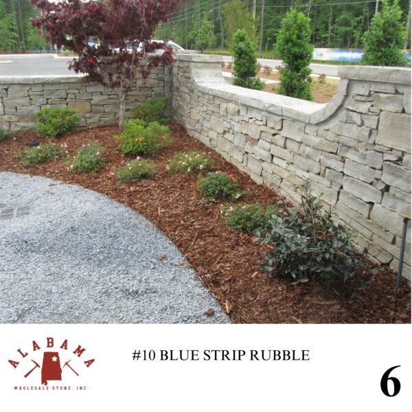 #010 ALABAMA BLUE STRIP RUBBLE 5-8" THICK (SNAPPED ENDS) - Image 6