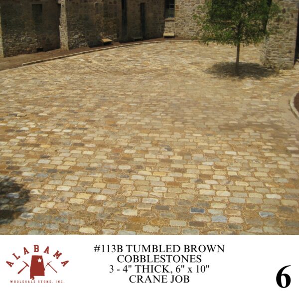 #113B TUMBLED COBBLESTONE 6" x 10" BROWN 3-4" THICK - Image 6