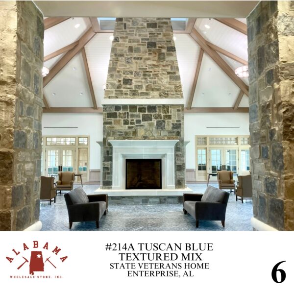 #214A TUSCAN MIX - BLUE TEXTURED (AVAILABLE TUMBLED) - Image 6