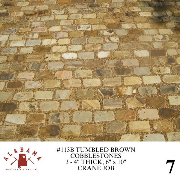 #113B TUMBLED COBBLESTONE 6" x 10" BROWN 3-4" THICK - Image 7