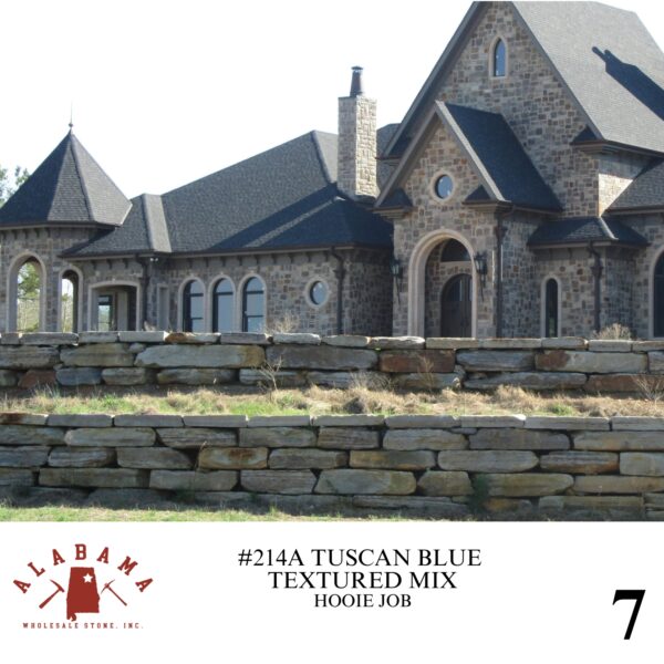 #214A TUSCAN MIX - BLUE TEXTURED (AVAILABLE TUMBLED) - Image 7