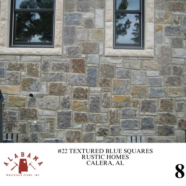 #022 ALABAMA BLUE SQUARED RUBBLE TEXTURED MULTI-COLORED (RANDOM CUTS ONLY) - Image 8
