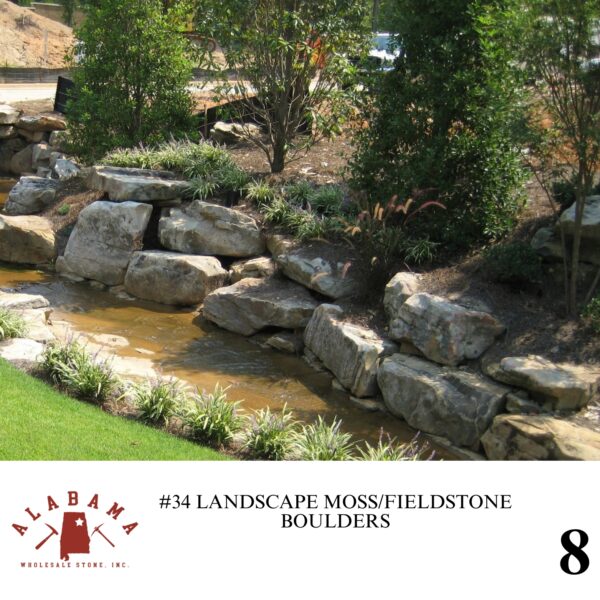 #034 LANDSCAPE MOSS/FIELDSTONE BOULDERS - Image 8