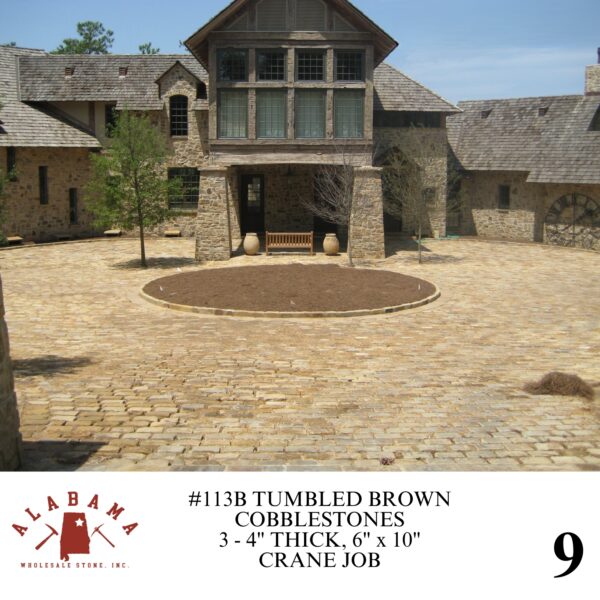 #113B TUMBLED COBBLESTONE 6" x 10" BROWN 3-4" THICK - Image 9